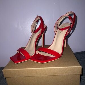 Women’s Patent Red Stiletto Heels – Size 7 👠